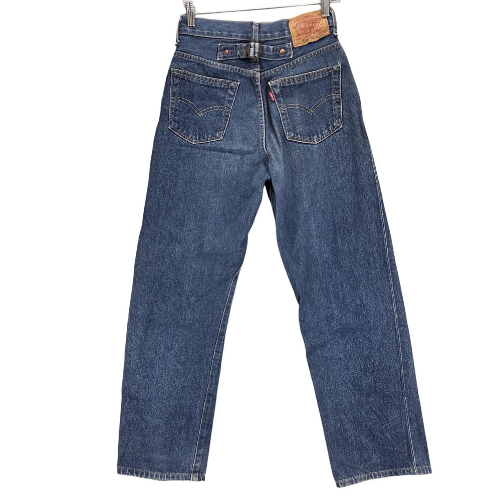 VTG Levis 701 Jeans Womens Blue Selvedge Made Japan Buckle Back LVC Fits 24x26